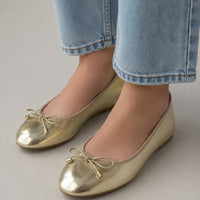 Fashion Flats Luxury Women Ballerinas Round Toe Bowtie Slip on Comfort Loafers Ladies  Shoes