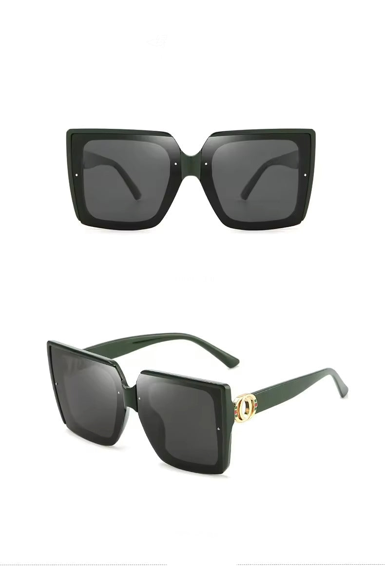 Large Frame Square Sunglasses Women's Brand Designer Fashion Sun Glasses Women Outdoor Travel Eyewear