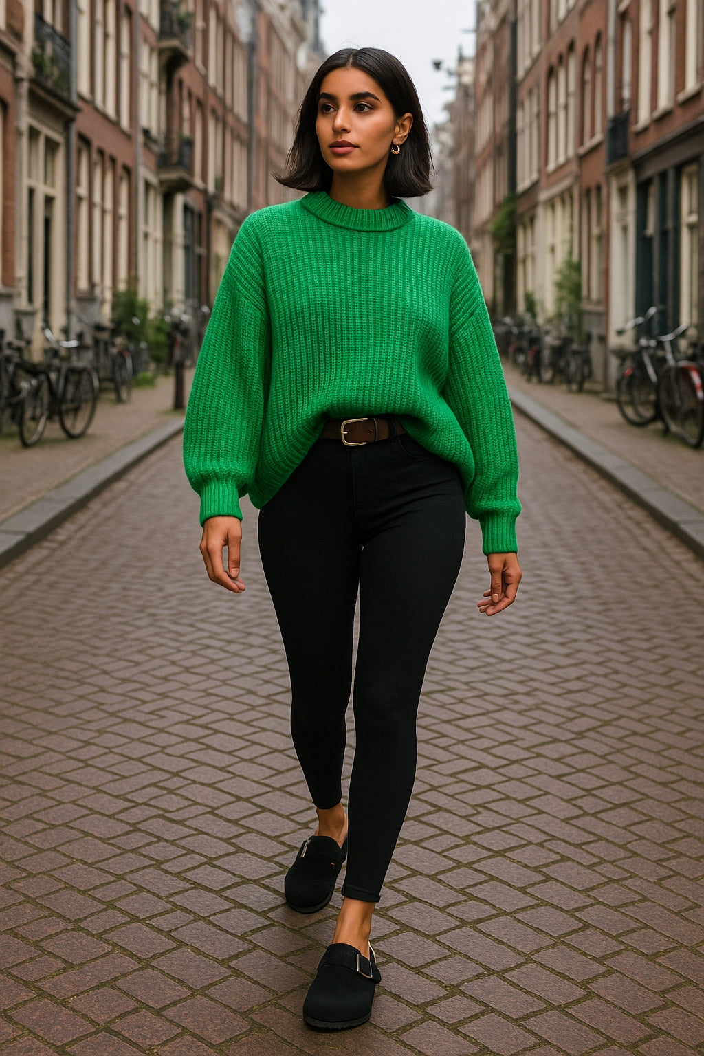 Women Solid Thick Knitted Sweater Long Sleeve Oversized Sweater Female Casual O-Neck Loose Pullovers Sweater