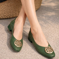 Shoes for Women Retro Ladies Flats Slip on Shoes Loafers Square Toe Shallow Mouth Women Casual Footwear Lightweight