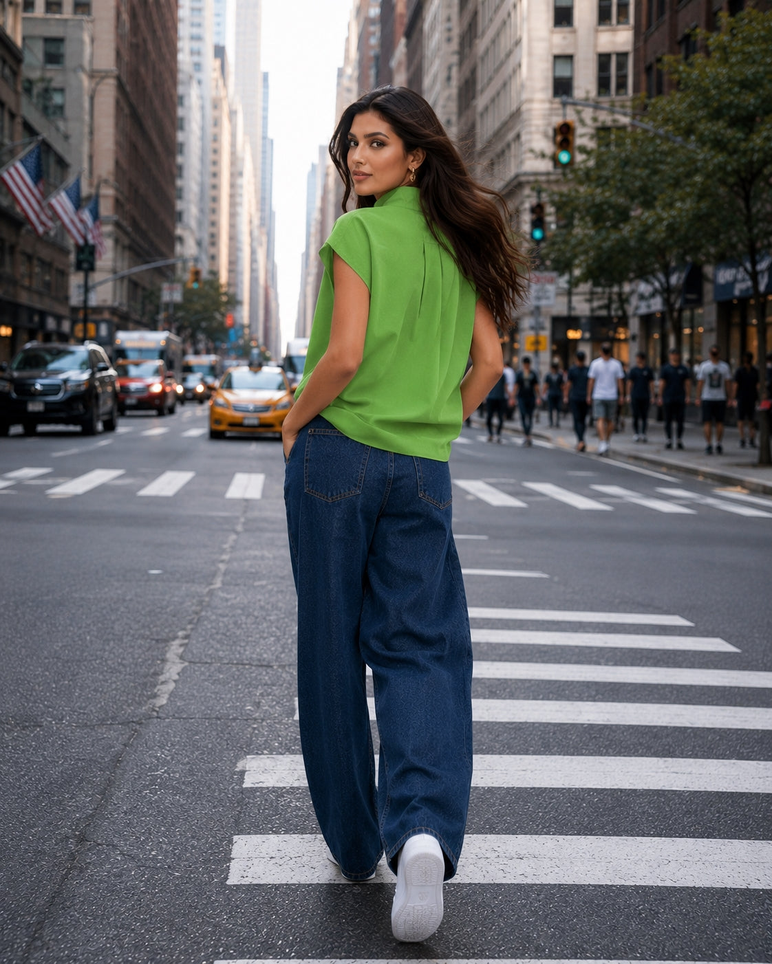 Women Cotton Linen Stand Collar Blouses Cap Sleeves Solid Color Loose Fit Casual Fashion Female Shirts Tops