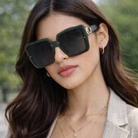 Large Frame Square Sunglasses Women's Brand Designer Fashion Sun Glasses Women Outdoor Travel Eyewear