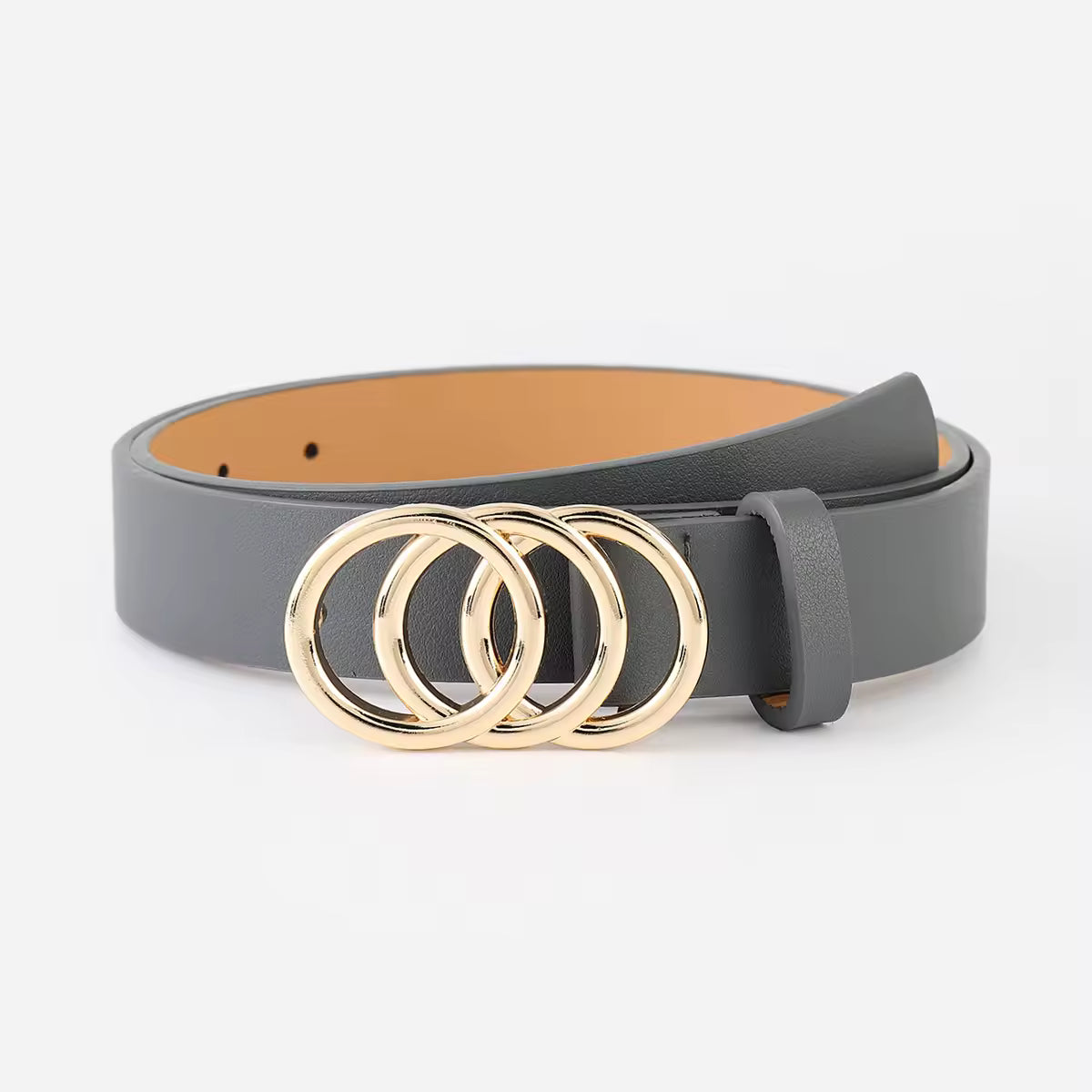 Waist Decoration Fashion Versatile Leather Stylish Belt Casual Luxury Design Slide Buckle Belt Simple Waistband For Women Girl