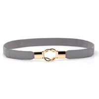 Women Skinny Stretchy Waist Belt for Dress Ladies Elastic Thin Belt Plus Size