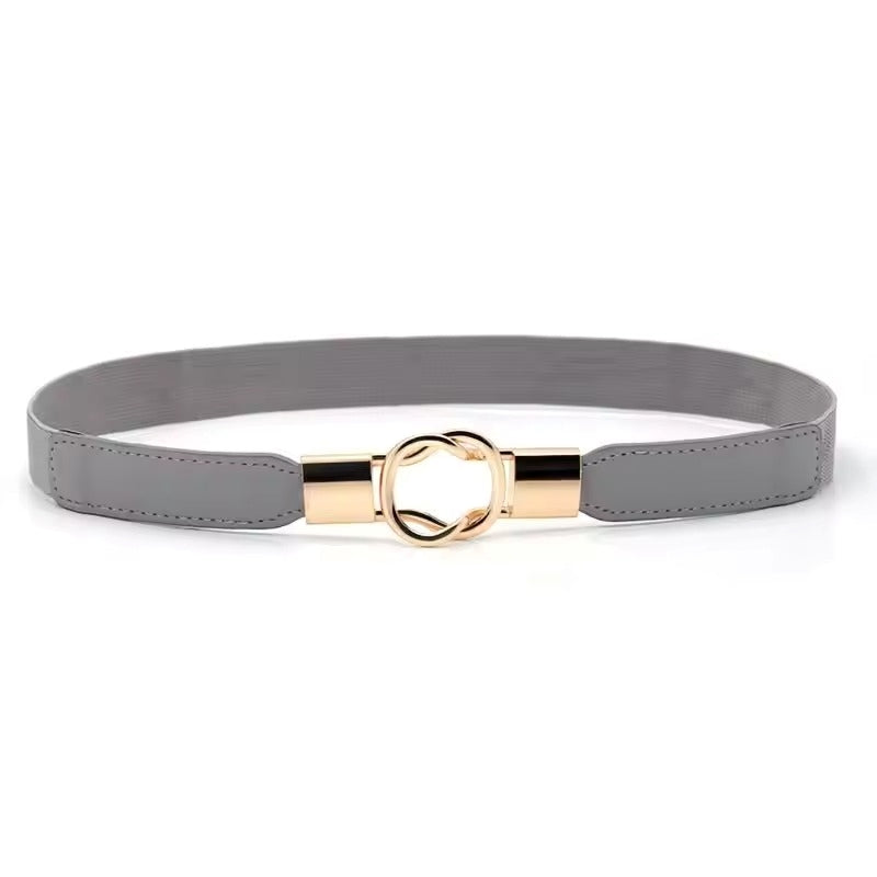 Women Skinny Stretchy Waist Belt for Dress Ladies Elastic Thin Belt Plus Size
