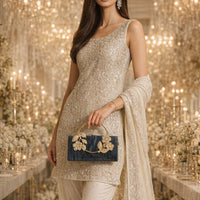 Flower Acrylic Dinner Bag, Single Shoulder, Oblique Cross, Wedding Banquet Handbag