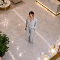 Cotton and Linen Shirt Suit High Waist Loose Trousers Elegant Women Sets Two Piece Set for Women Natalia Home Fashion    Natalia Home Fashion