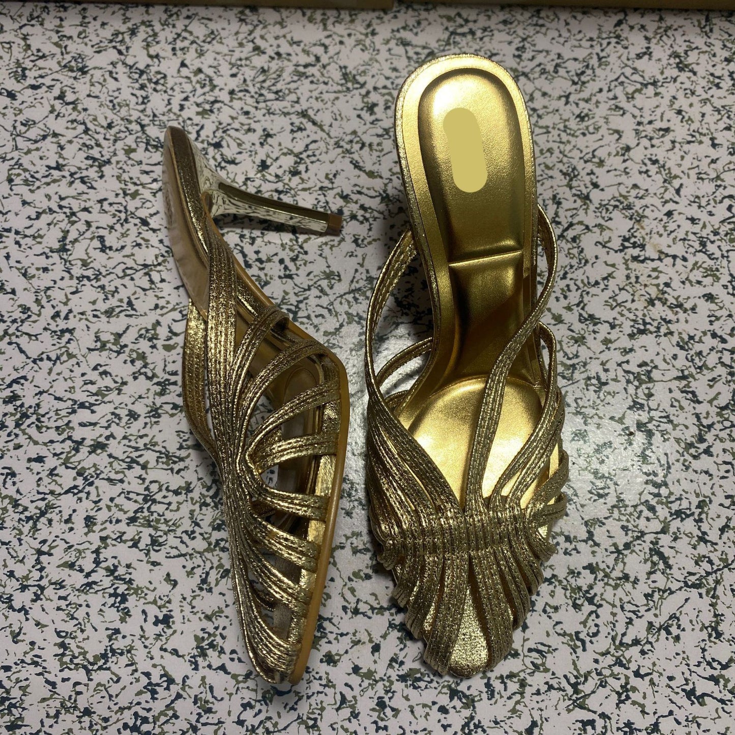 High Heels Summer Women Roman Sandals Casual Elegant Stiletto Breathable Hollow Design Female Party Mules Shoes - Natalia Home Fashion