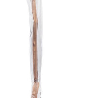 Sexy Transparent PVC High Heels Thigh Boots Pointed Toe Crystal Heels Women Clear Over The Knee Runway Stage Boots