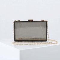 Acrylic Transparent Women Clutch Bag Chain Luxury Brand Women Evening Bags Handbag Chain Shoulder Bag