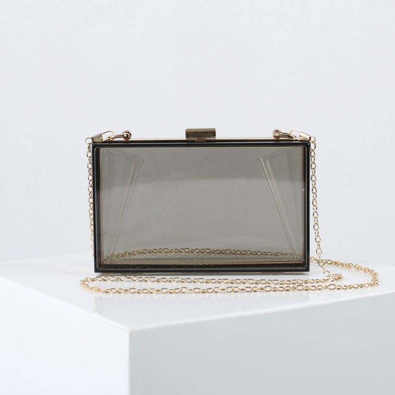 Acrylic Transparent Women Clutch Bag Chain Luxury Brand Women Evening Bags Handbag Chain Shoulder Bag