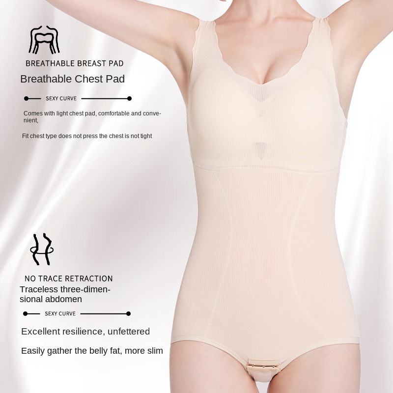Warm Shapewear Bodysuit Women Winter Thick Thermal Abdominal Compression Body Shaper Bodysuit with bras