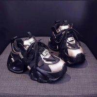 Chunky Sneakers Women Block Style 8cm Platform Lightweight & Versatile Casual Sports