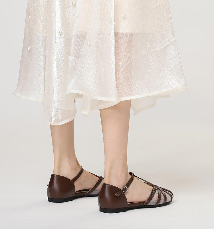 Designer Roman Flats Sandals Women Summer New Gladiator Low Heel Women Sandals