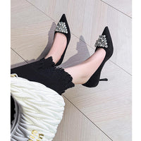 Style High-Grade French High Heels Fashion Rhinestone Wedding Shoes Bridal Shoes