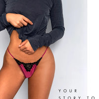 Lace Girls G string Sexy Panties Women Underwear Briefs Hollow Out Thong High Quality Seamless Underpants Lingerie Intimates