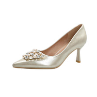 Style High-Grade French High Heels Fashion Rhinestone Wedding Shoes Bridal Shoes