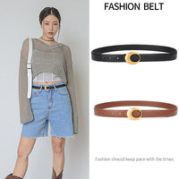 Women's Genuine Leather Belt Fashion Women's Belt Trendy  Cowhide Trendy Belt