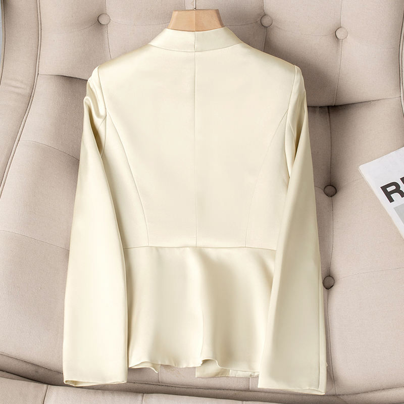 Women's Slim Fit Blazer Suit Fashion Solid Color Single Button Jacket Office Lady Coat and Pants