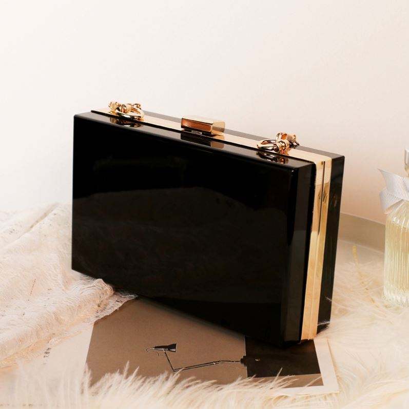 Acrylic Transparent Women Clutch Bag Chain Luxury Brand Women Evening Bags Handbag Chain Shoulder Bag