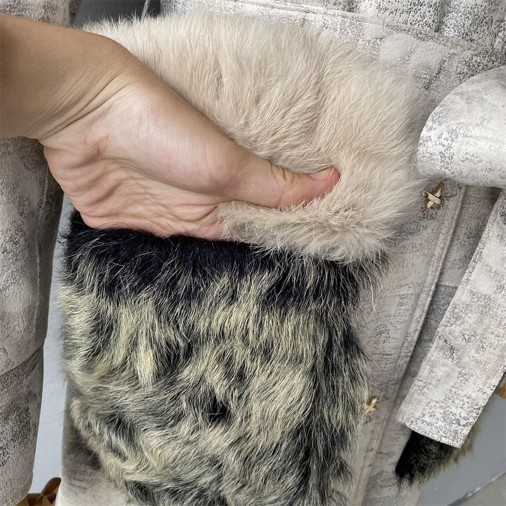Genuine Sheep Shearling Trench Coat Fluffy Big Real Fox Fur Collar Winter Long Natural Leather Coat for Women Natalia Home Fashion    Natalia Home Fashion