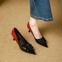 Woman's High Heels Black  New Lacquer Leather Women's Business Wedding Shoes 7cm