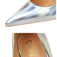 Women 10.5cm High Heels Valentine Pumps Luxury Glossy Stripper Stiletto Wedding Bridal Fetish Shoes