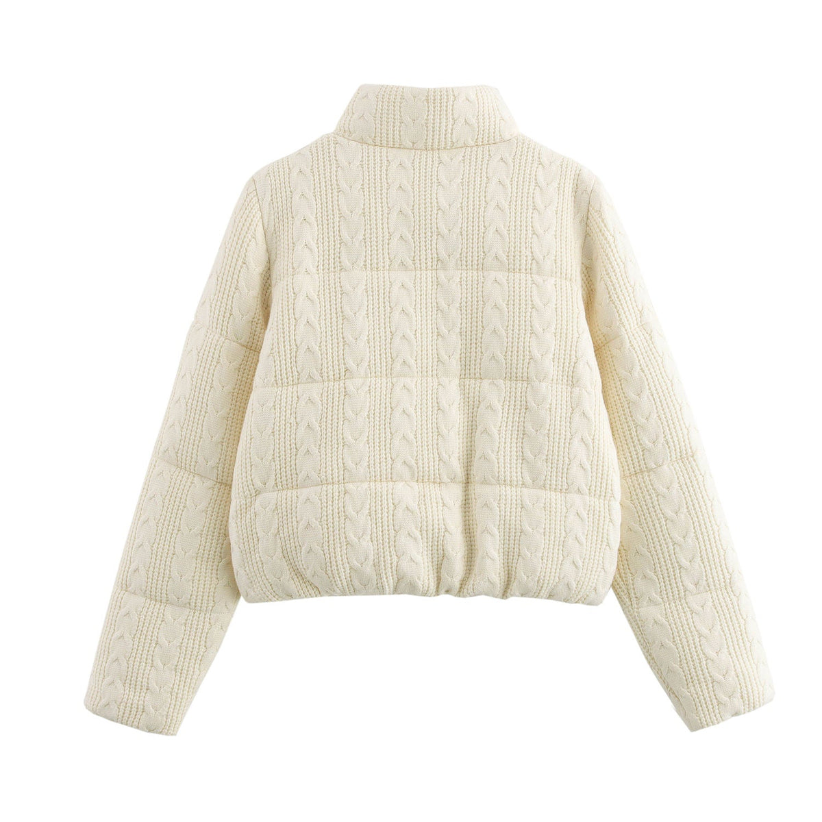 Turtleneck Collar Zipper Fly Long Sleeve Casual Fashion Winter Jacket for Women Natalia Home Fashion    Natalia Home Fashion