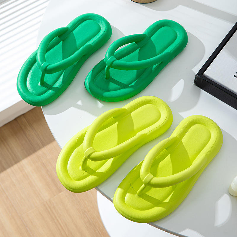 Women's lightweight summer flip flops - Sweet Korean style, comfortable EVA beach slippers, - Natalia Home Fashion