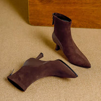 Pointed Toe Women's High Heel Ankle Boots Fashion Elegant Dancing Party Shoes Women's Stretch Slim Short Booties