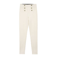 Fashion Women's Trousers New High-elastic Double-breasted Tight-fitting High-waisted Slimming Pants Women's Pants