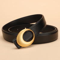 Women's Genuine Leather Belt Fashion Women's Belt Trendy  Cowhide Trendy Belt