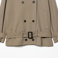 Women Fashion With Belt Double-breasted Trench Coat Women  Office Lady  Long Sleeve Loose Jacket Outerwear Natalia Home Fashion    Natalia Home Fashion