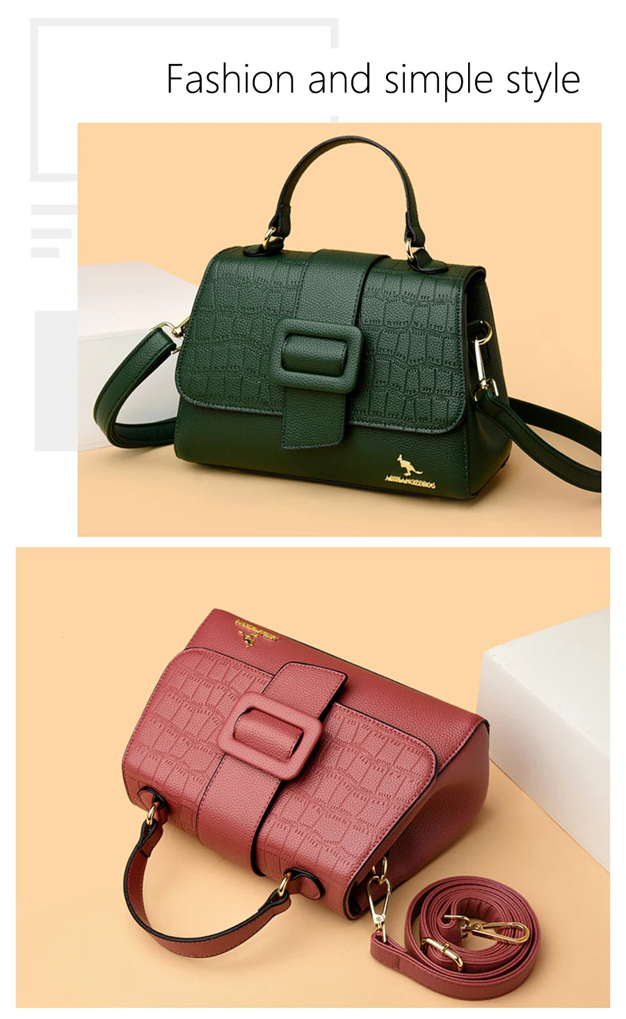 Large Capacity Casual Tote Bag Leather Shoulder Crossbody Bags for Women Designer Handbag