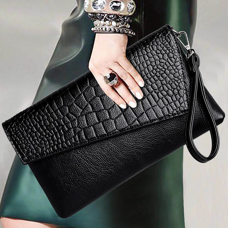 Women Flap Messenger Bags Crocodile pattern Design Shoulder Bags PU Leather Lady Fashion Handbags Vintage Crossbody Bag
