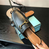 Fashion Pointed Toe Half Slippers Women Flat Shoes Ladies Slides Outside Mules Designer Sandals Summer Sandal Natalia Home Fashion    Natalia Home Fashion