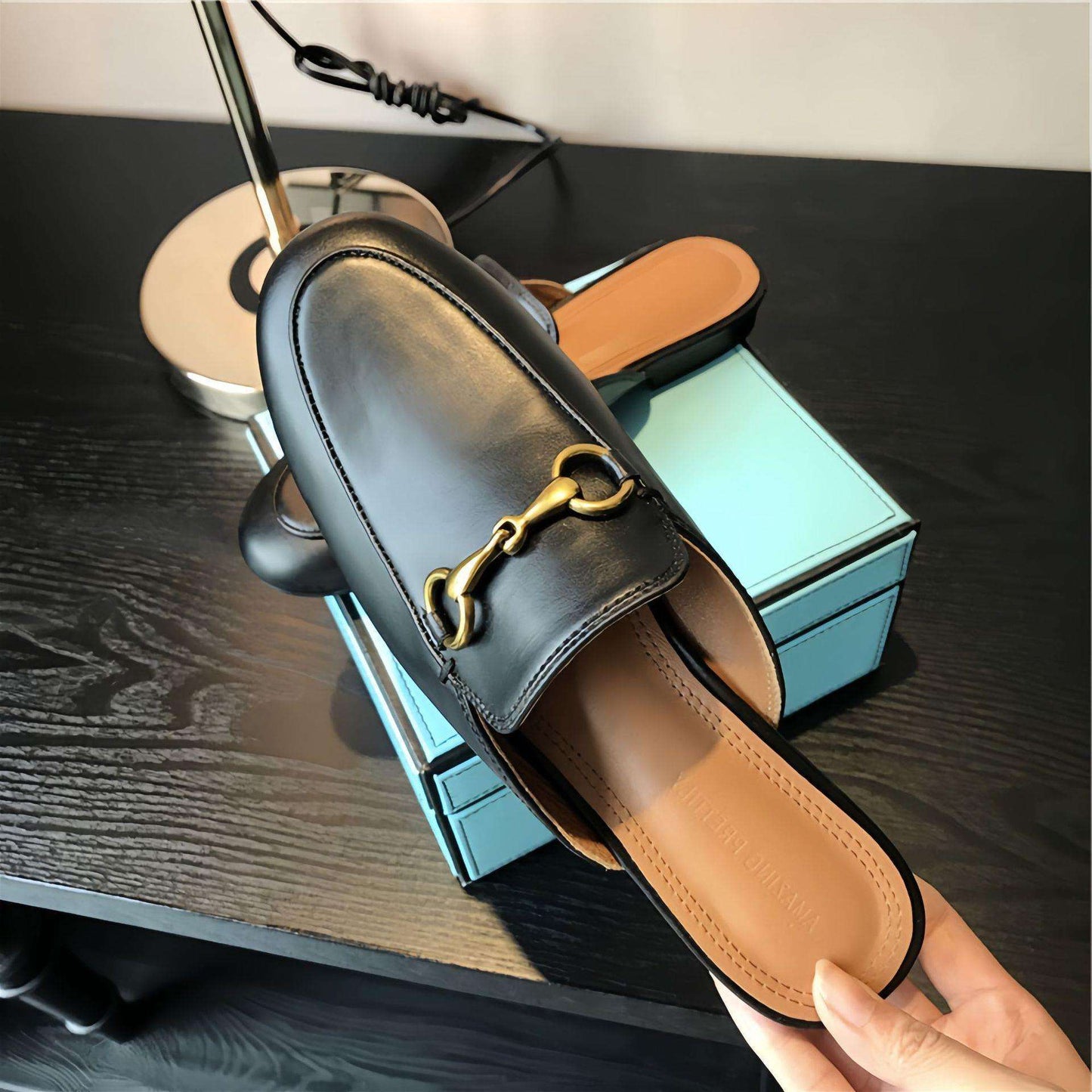Fashion Pointed Toe Half Slippers Women Flat Shoes Ladies Slides Outside Mules Designer Sandals Summer Sandal Natalia Home Fashion    Natalia Home Fashion
