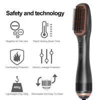 3 in 1 Hair Dryer Brush Professional 1200W Powerful Ceramic Tourmaline 3 Heat Settings One Step Hair Dryer and Styler Natalia Home Fashion    Natalia Home Fashion