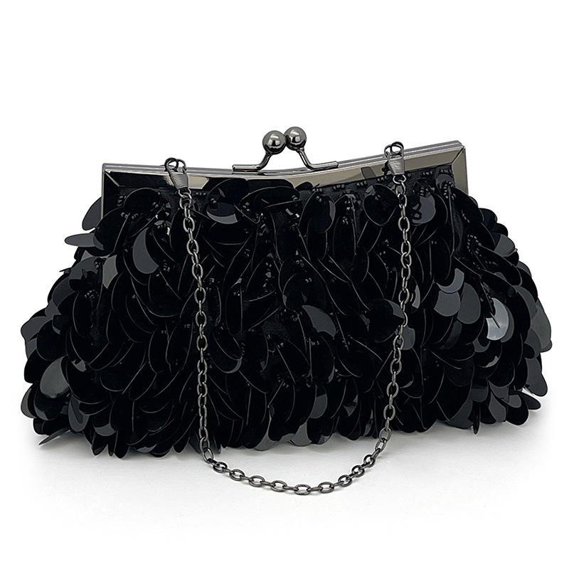 Silver Sequin Clutch for Women Evening Bag Prom Shiny Small Purse Fashion Handbag Banquet Bag Shoulder Bag Cocktail Party Clutch