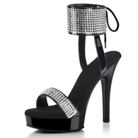 Club 13cm Strip High Heels Exotic Dancer Rhinestone Nightclub Gothic Stripper Pole Dance Fashion Sexy Fetish Full Dress
