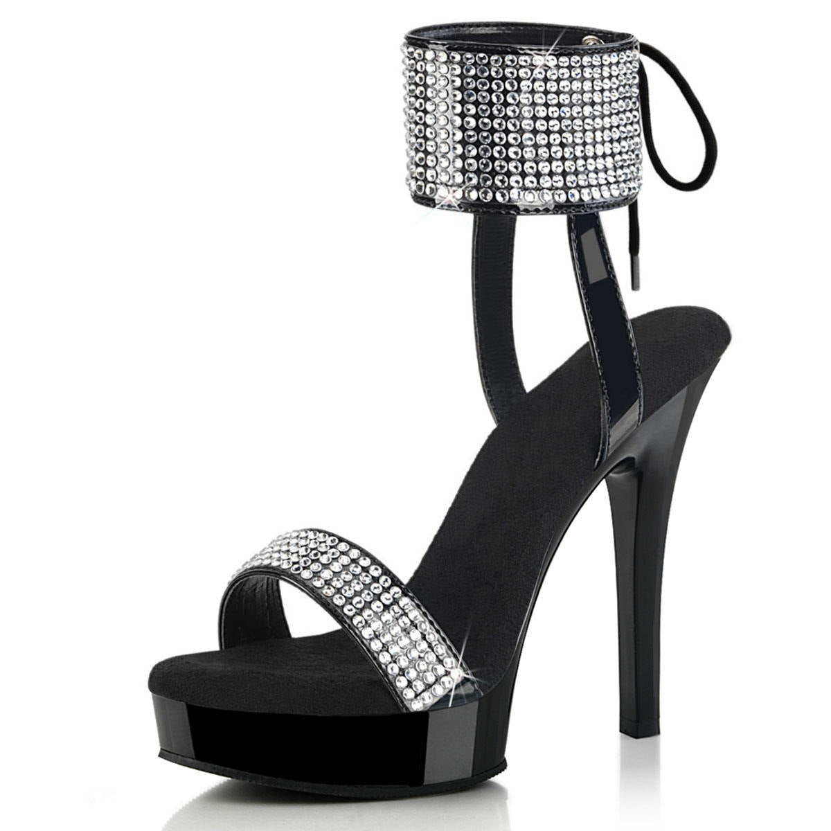 Club 13cm Strip High Heels Exotic Dancer Rhinestone Nightclub Gothic Stripper Pole Dance Fashion Sexy Fetish Full Dress