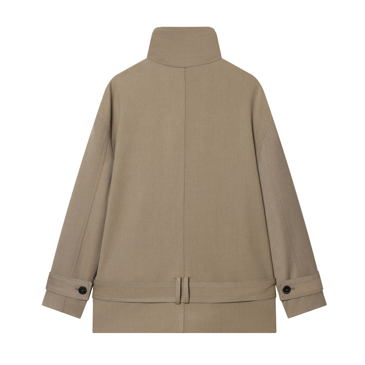 Women Fashion With Belt Double-breasted Trench Coat Women  Office Lady  Long Sleeve Loose Jacket Outerwear Natalia Home Fashion    Natalia Home Fashion