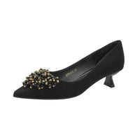 Pointed Toe Thin Heel High Heels Rhinestone Slip-On Commuter Women's Shoes