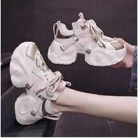 Chunky Sneakers Women Block Style 8cm Platform Lightweight & Versatile Casual Sports