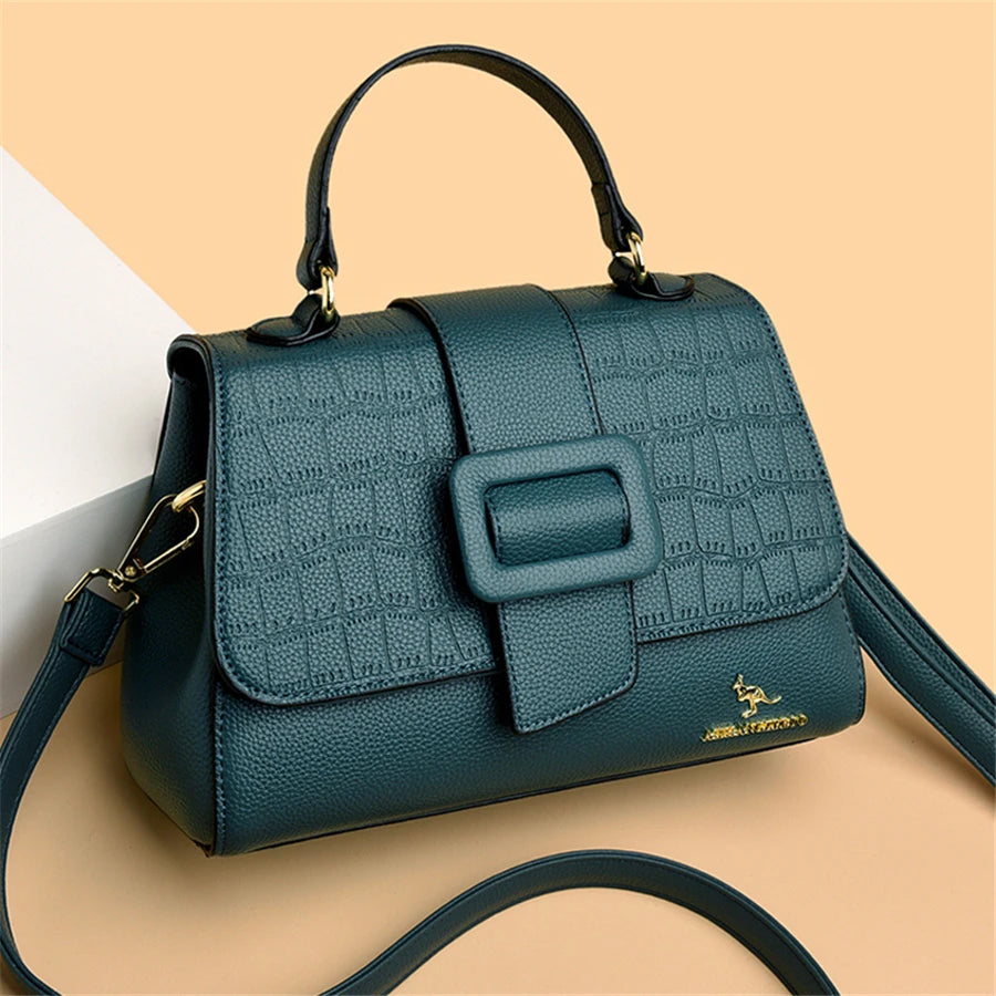 Large Capacity Casual Tote Bag Leather Shoulder Crossbody Bags for Women Designer Handbag