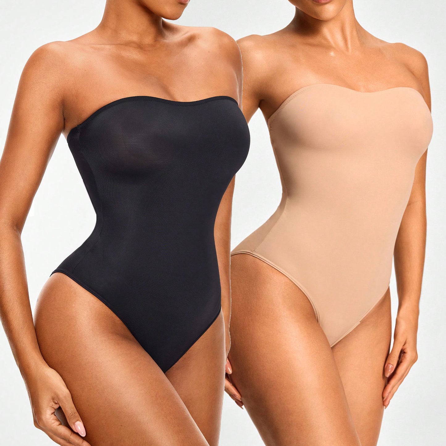 Women Skinny Strapless Tube Playsuit Tight Short Jumpsuit Casual Streetwear Bodice