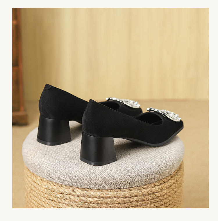 Women's High Heels Dress Shoes Trendy Fashion Elegant High Quality Formal Office Work Shoes Pumps Heeled Sandals for Women