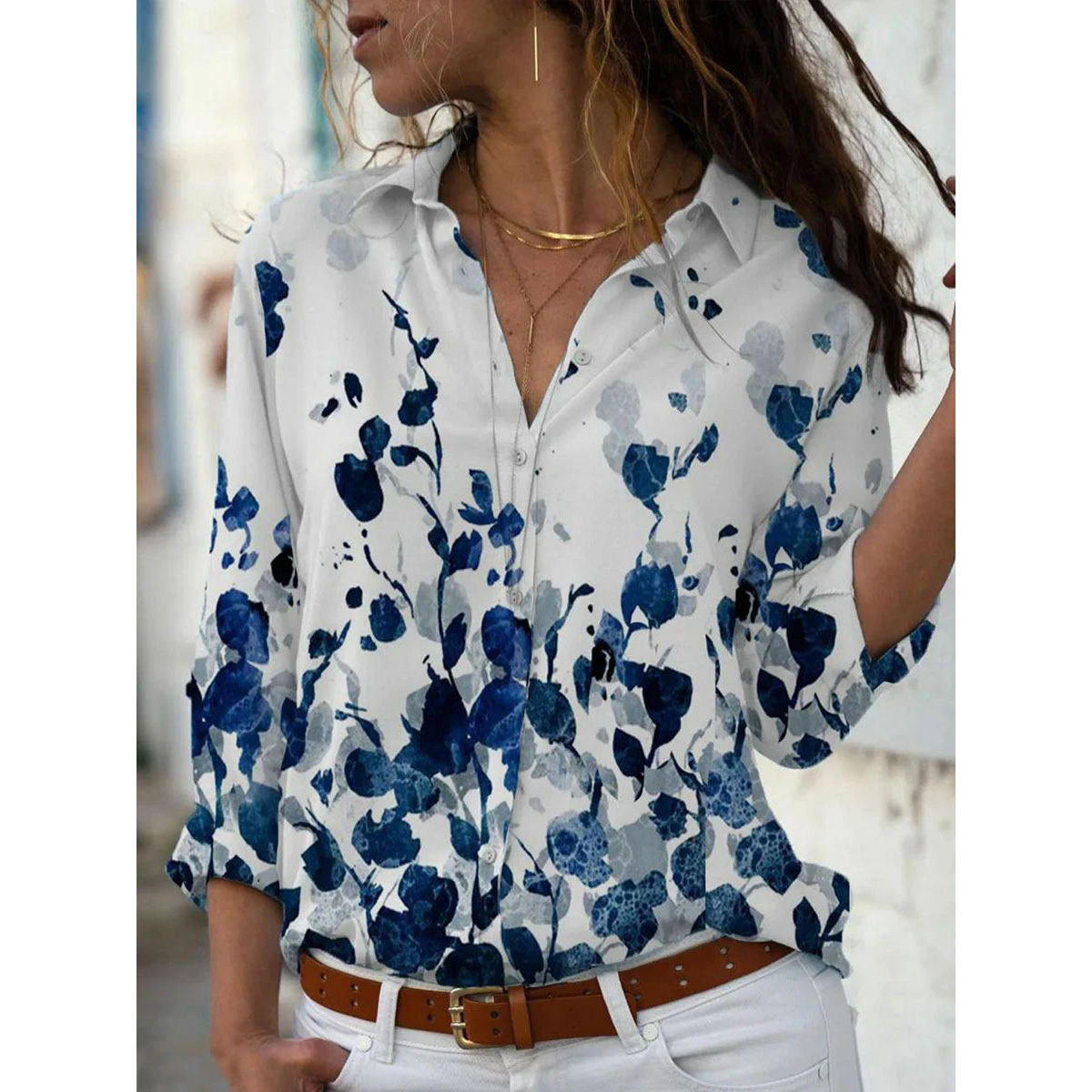 Elegant Fashion Women Shirt Loose Long Sleeve Shirt Women Casual Women Tops.