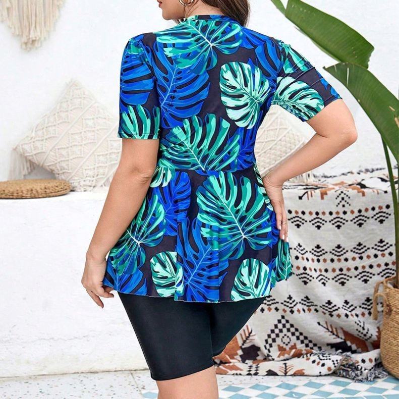 Floral Modest Burkini Femmes Women Muslim Swimwear Burkini Islamic Swimsuit