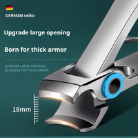Nail Clippers Wide Jaw Opening Stainless Steel Toe Fingernail Clipper Thick Hard Toenail Cutter Manicure Scissors tools